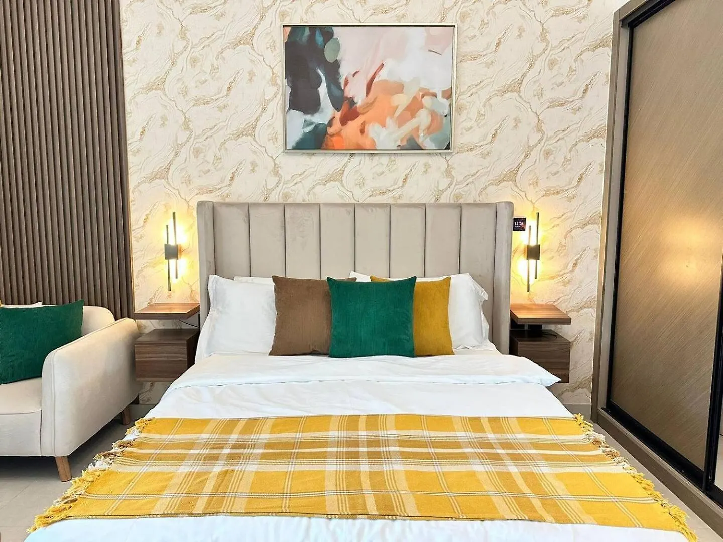 アパート Elegant Studio With Burj Khalifa & Canal Views ドバイ アラブ首長国連邦